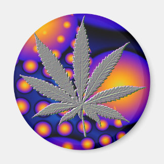 Imã Fractal2s com folha de pote emboscada