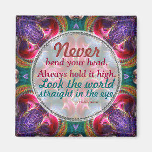 Imã Fractal Art Fantasy Motivation Quote Magnet