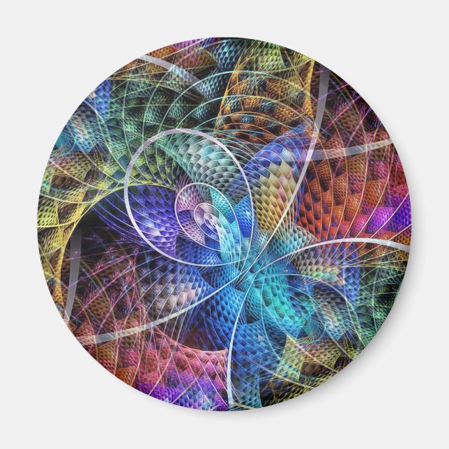 Imã Fractal de apófise abstrato X (Frente)