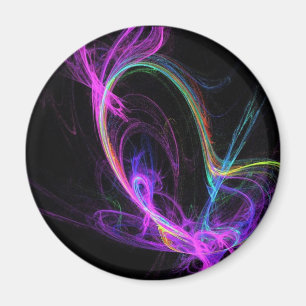 Imã Fractal elétrico cor-de-rosa