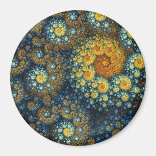 Imã Fractal espiral orgânico azul de "a.lone"