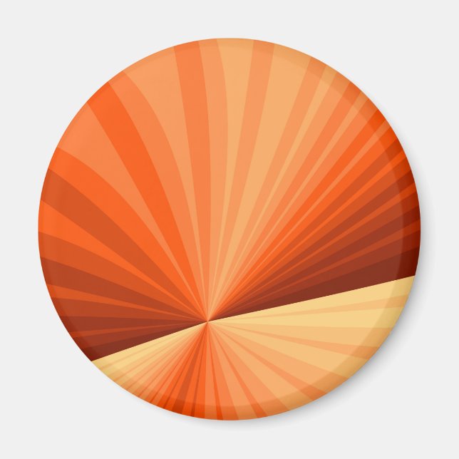 Imã Fractal Gráfico de Baunilha Vermelha Abstrato Lara (Frente)
