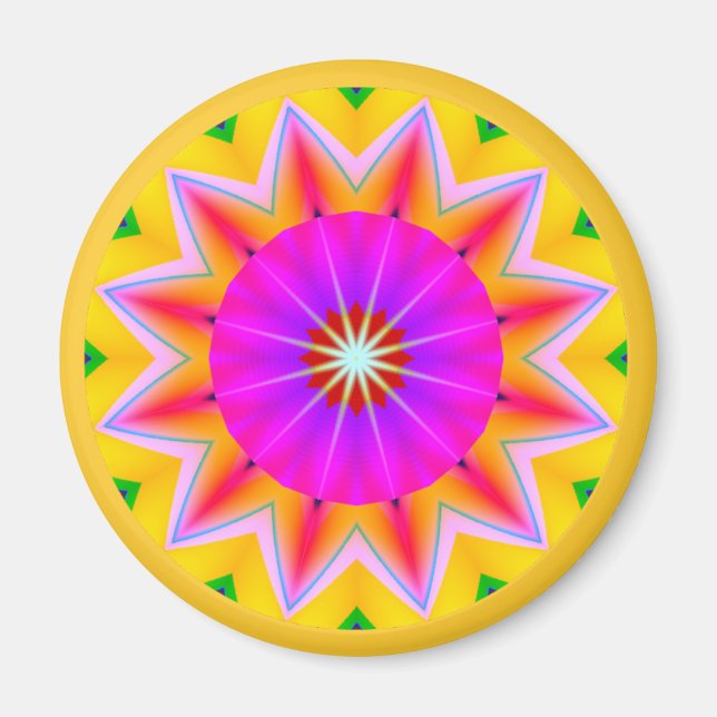 Imã Fractal Mandala (Frente)