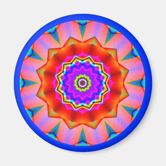 Imã Fractal Mandala (Frente)