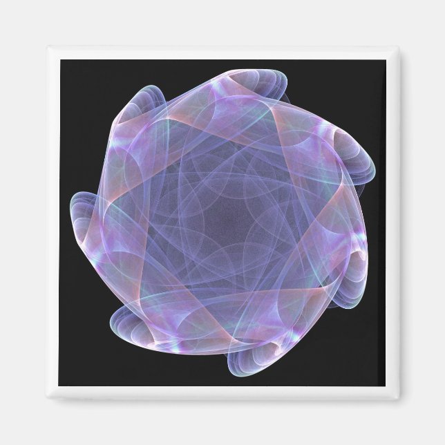 Imã fractal roxo (Frente)