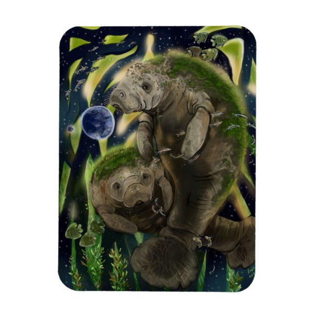 Ímã Frágil Saldo de Manateio (Vertical)