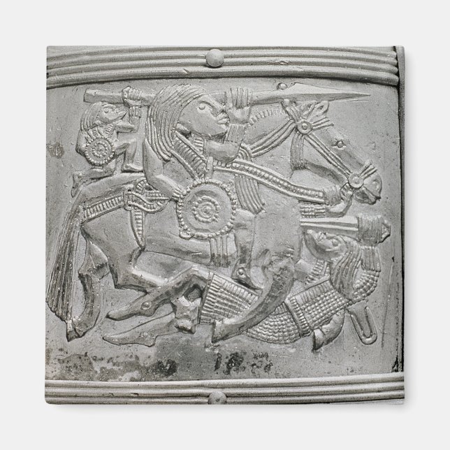 Imã Fragmento de capacete, de Sutton Hoo Treasure (Frente)