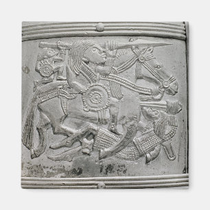 Imã Fragmento do capacete, do tesouro de Sutton Hoo