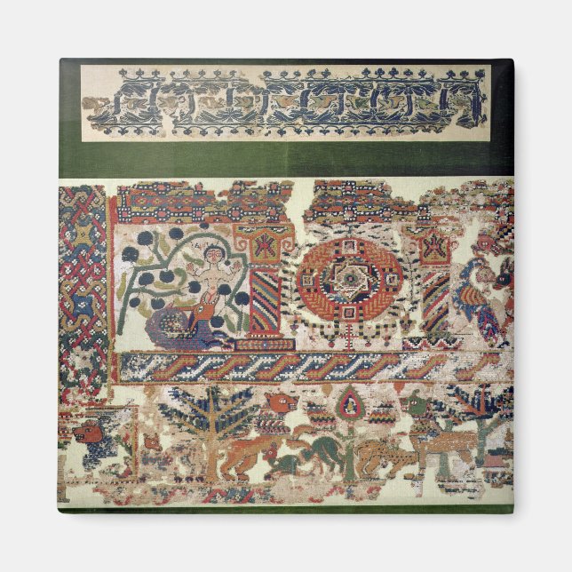 Imã Fragmento dos têxteis que retratam Jonah e a Balei (Frente)