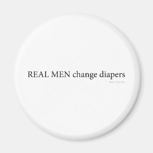 Imã Fraldas reais da mudança dos homens