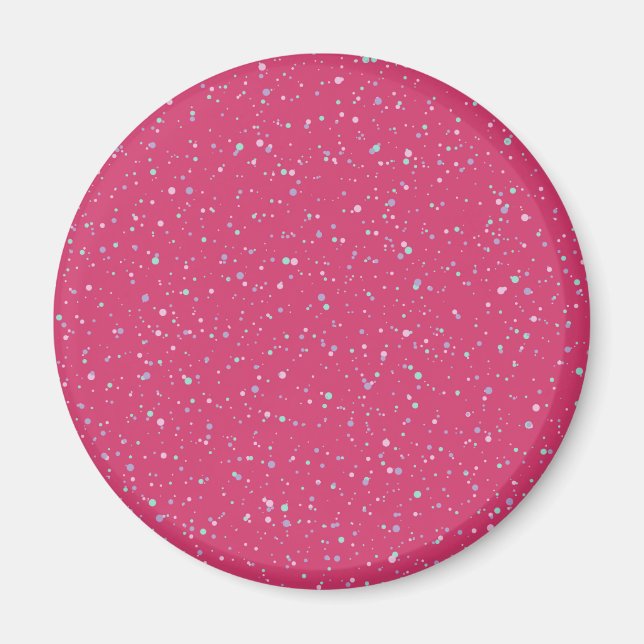 Imã Framboesa Rosa Espetada Pintada Pintada Pintada (Frente)