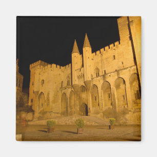 Imã França, Avinhão, Provença, Palácio Papal à noite