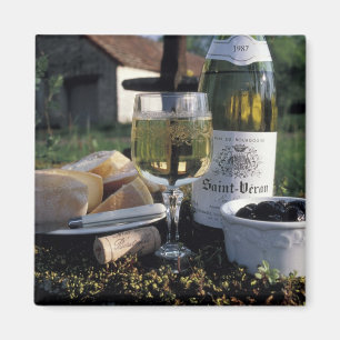 Imã França, Burgundy, Chablis. Vinho local e