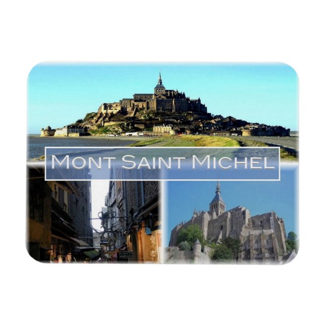 Ímã França - Normandia - Santo Mont Michel - (Horizontal)