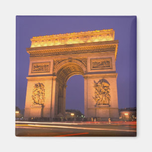 Imã França, Paris, Arco do Triunfo ao crepúsculo.