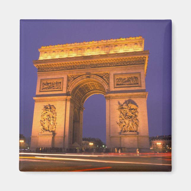 Imã França, Paris, Arco do Triunfo ao crepúsculo. (Frente)