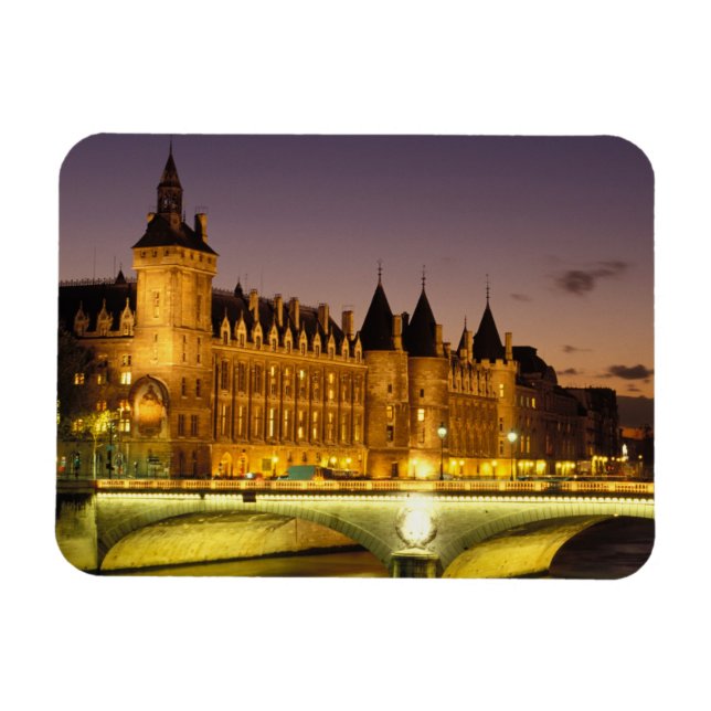 Ímã França, Paris, Conciergerie e rio Sena em (Horizontal)