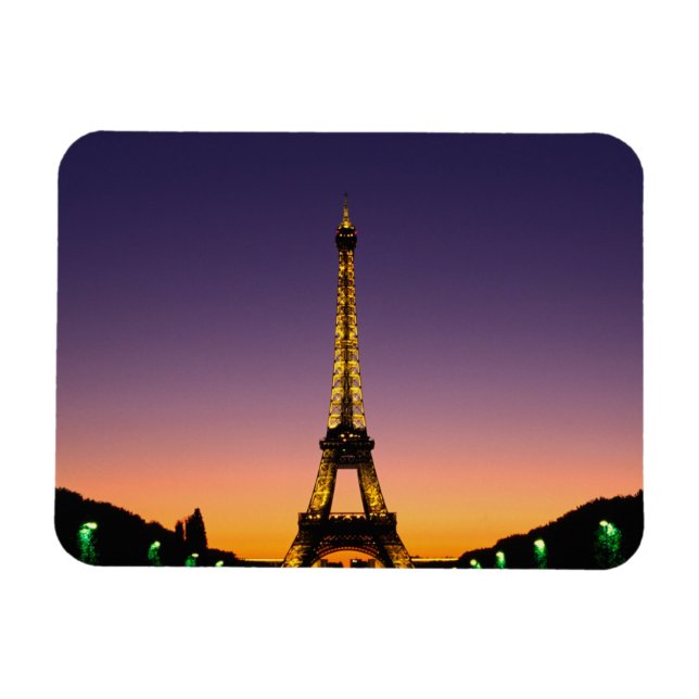 Ímã França, Paris, Torre Eiffel ao pôr do sol. (Horizontal)