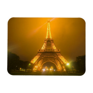 Ímã França, Paris. Torre Eiffel iluminada às 3