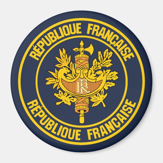 Imã França Round Emblem (Frente)