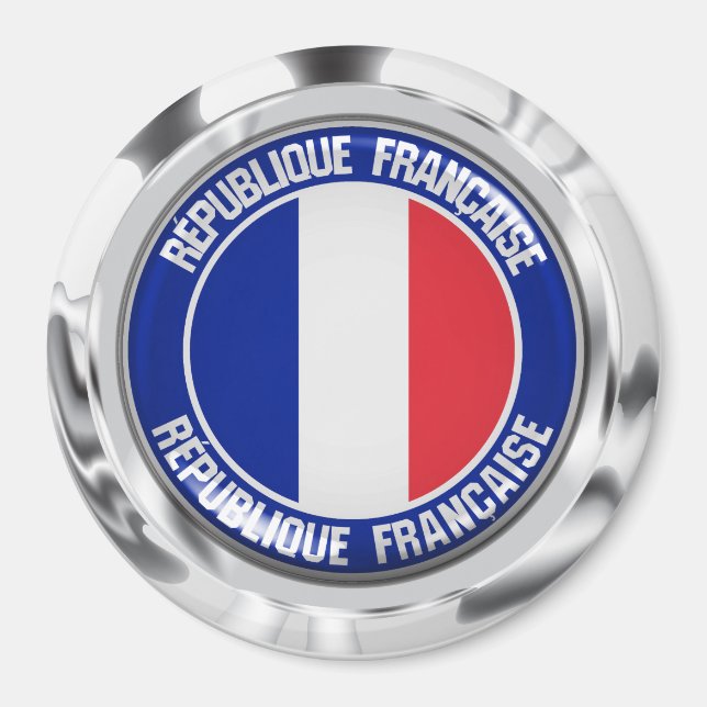 Imã França Round Emblem (Frente)