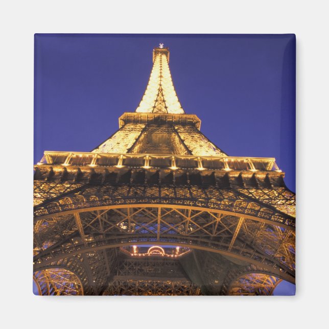 Imã FRANÇA, Torre Eiffel de Paris, vista à noite (Frente)