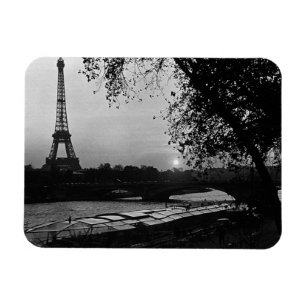 Ímã França vintage Paris torre Eiffel pôr do sol 1970