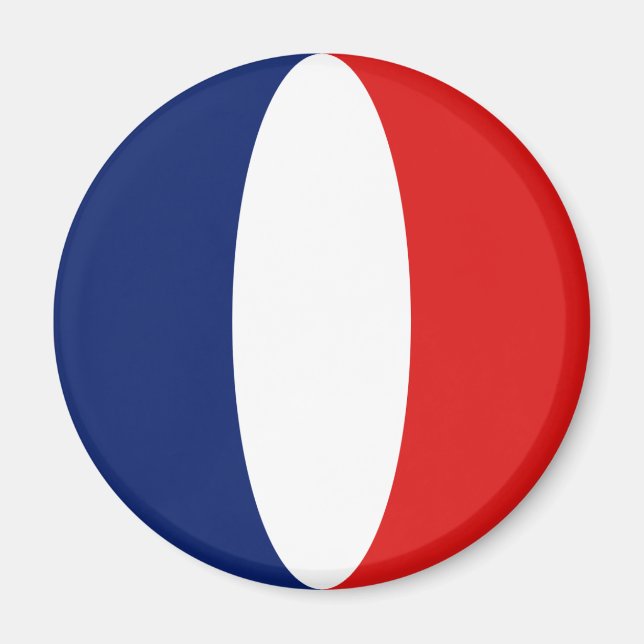 Imã France Fisheye Flag Magnet (Frente)
