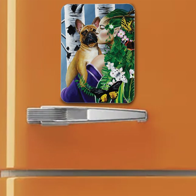 Ímã Francês Buldogue Dryad Fantasy (Criador carregado)