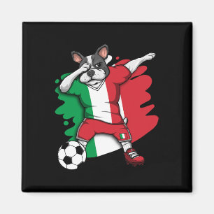 Imã Francês Buldogue Itália Futebol Fãs de Jersey