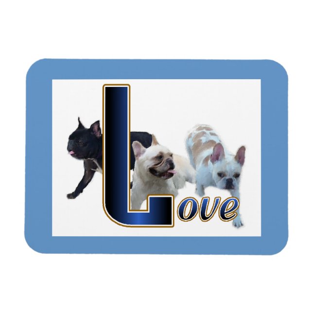 Ímã Francês Buldogue Love (Horizontal)