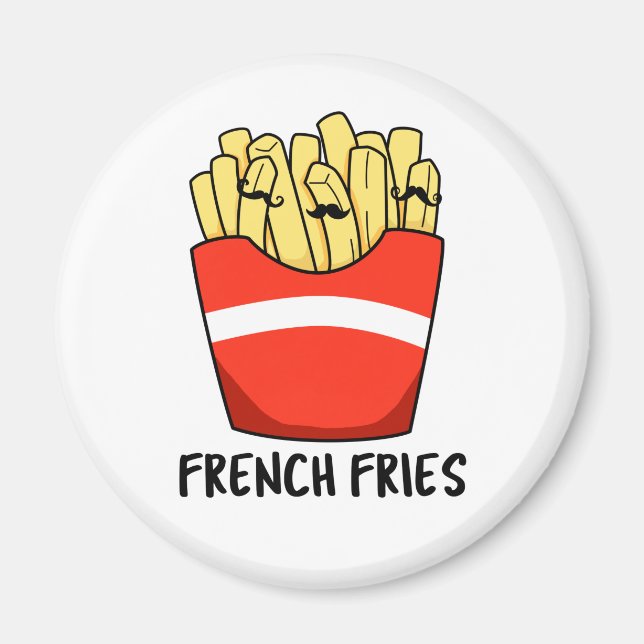 Imã Francês Fries Engraçado Rápido Comida (Frente)