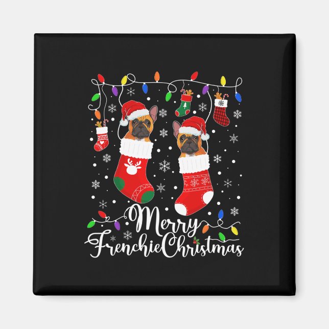 Imã Franco de Natal francês Bulldog Festa 1 (Frente)
