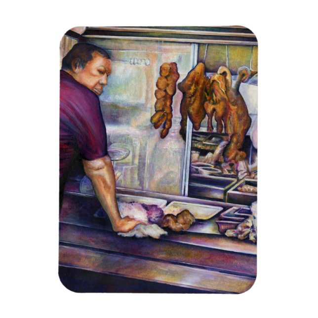 Ímã Frango Castigado pelo Sol, Singapura (Vertical)