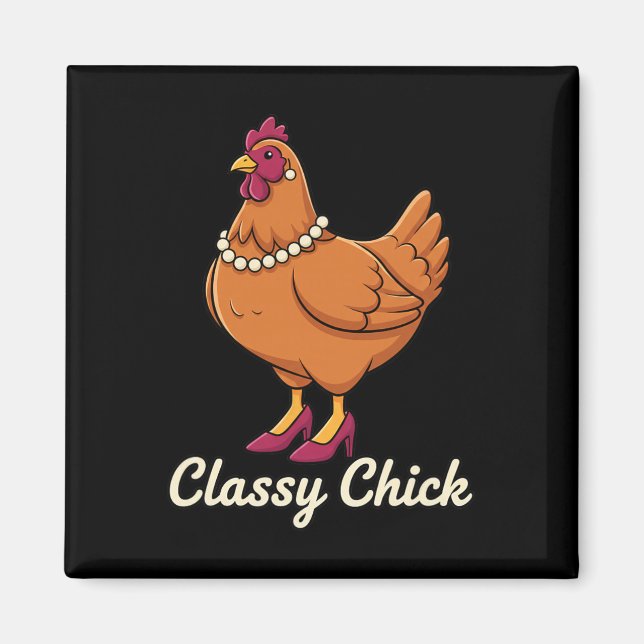 Imã Frango Cly Frango, Eu Sou Aquela Galinha em Pérola (Frente)