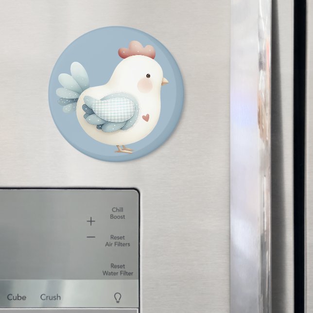 Imã Frango Cottagecore Pastel (In Situ (Fridge))