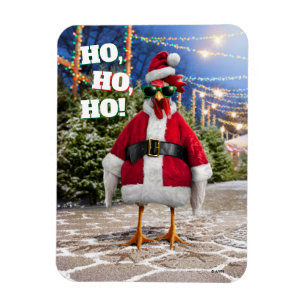 Ímã Frango do Papai Noel