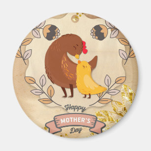 Imã Frango e Pintinho de diversão gentil com Dia de a