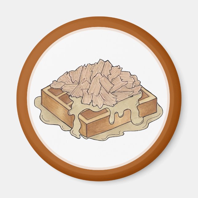 Imã Frango e Waffles, Comida Neerlandesa Amish (Frente)