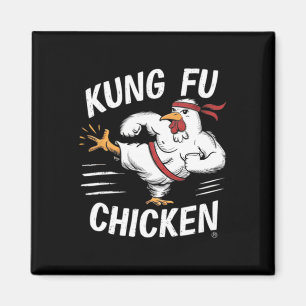Imã Frango Kung Fu Engraçado Karate Galo Mulheres Home