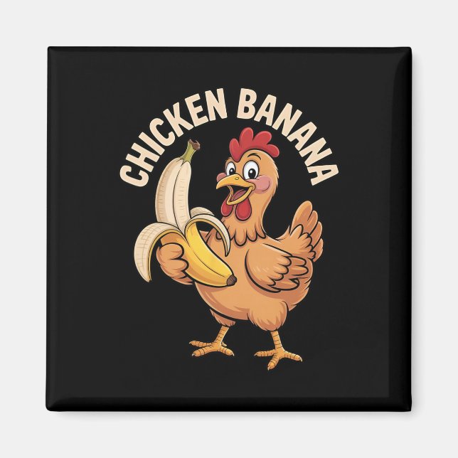 Imã Frango Nana Meme Tendência Engraçado Frango Nana _ (Frente)