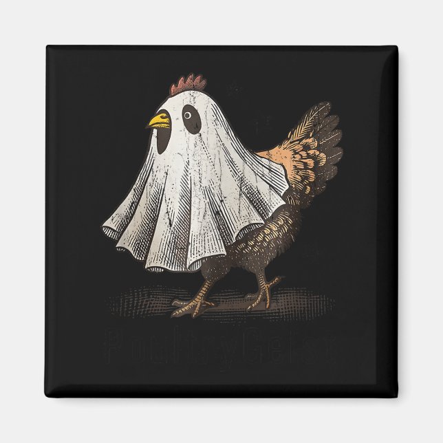 Imã Frango Ultrygeist, Fantasma de Frango, Halloween D (Frente)