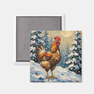 Imã Frango Vintage em Terra de Natal Nevada
