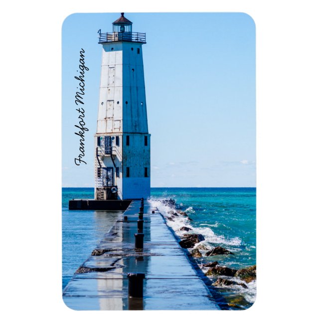 Ímã Frankfort Michigan Lighthouse (Vertical)