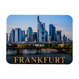 Ímã Frankfurt Alemanha Moderno Horizonte Destino de Vi