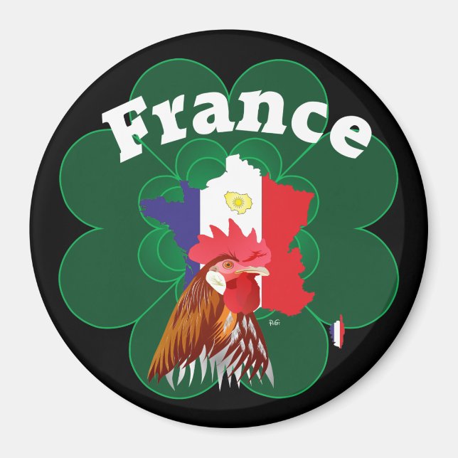 Imã Frankreich França Francia Magnete (Frente)