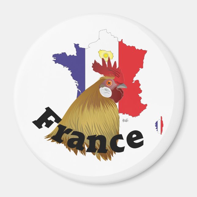 Imã Frankreich França Francia Magnete (Frente)