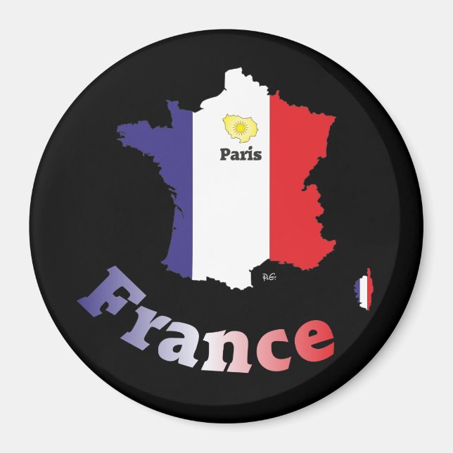 Imã Frankreich França Francia Magnete (Frente)