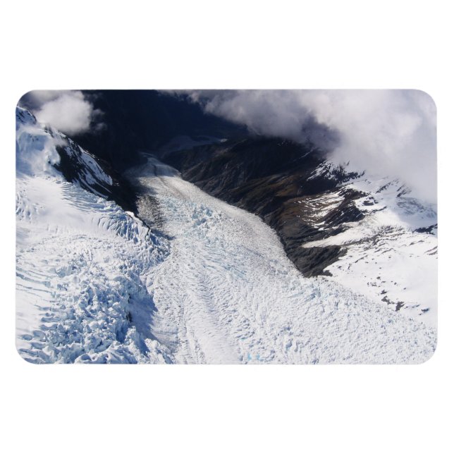 Ímã Franz Josef Glacier Aerial View, Nova Zelândia (Horizontal)