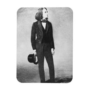 Ímã Franz Liszt (1811-86) 1856 (litho) (foto de b/w)